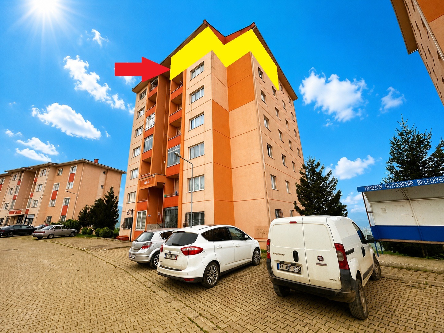 MABEL'DEN VAKFİKEBİR TOKİ'DE İÇİ FUL YAPILI SATILIK 2+1 DAİRE